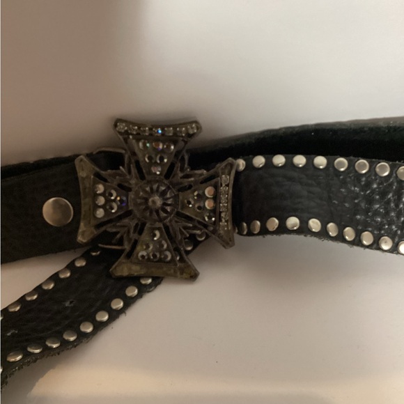 Cache leather belt and buckle - Picture 2 of 5